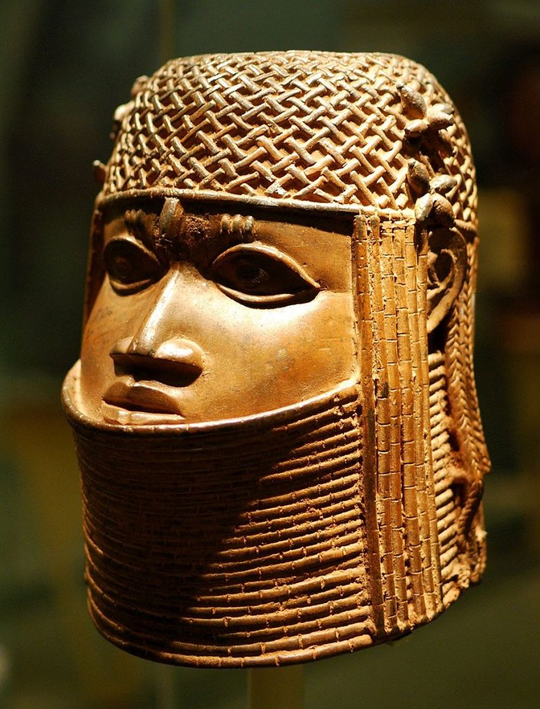 Ancestral head of an oba (a king), part of an exhibition on empire and museum collections