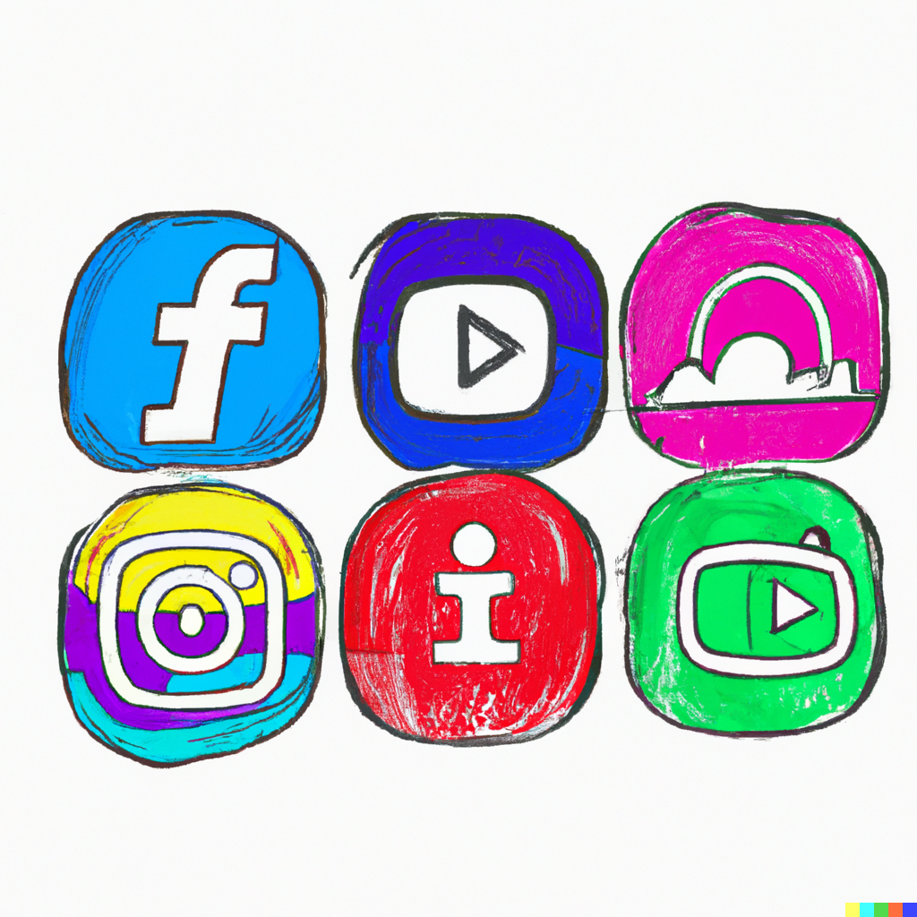 A sketch of app logos creatives use