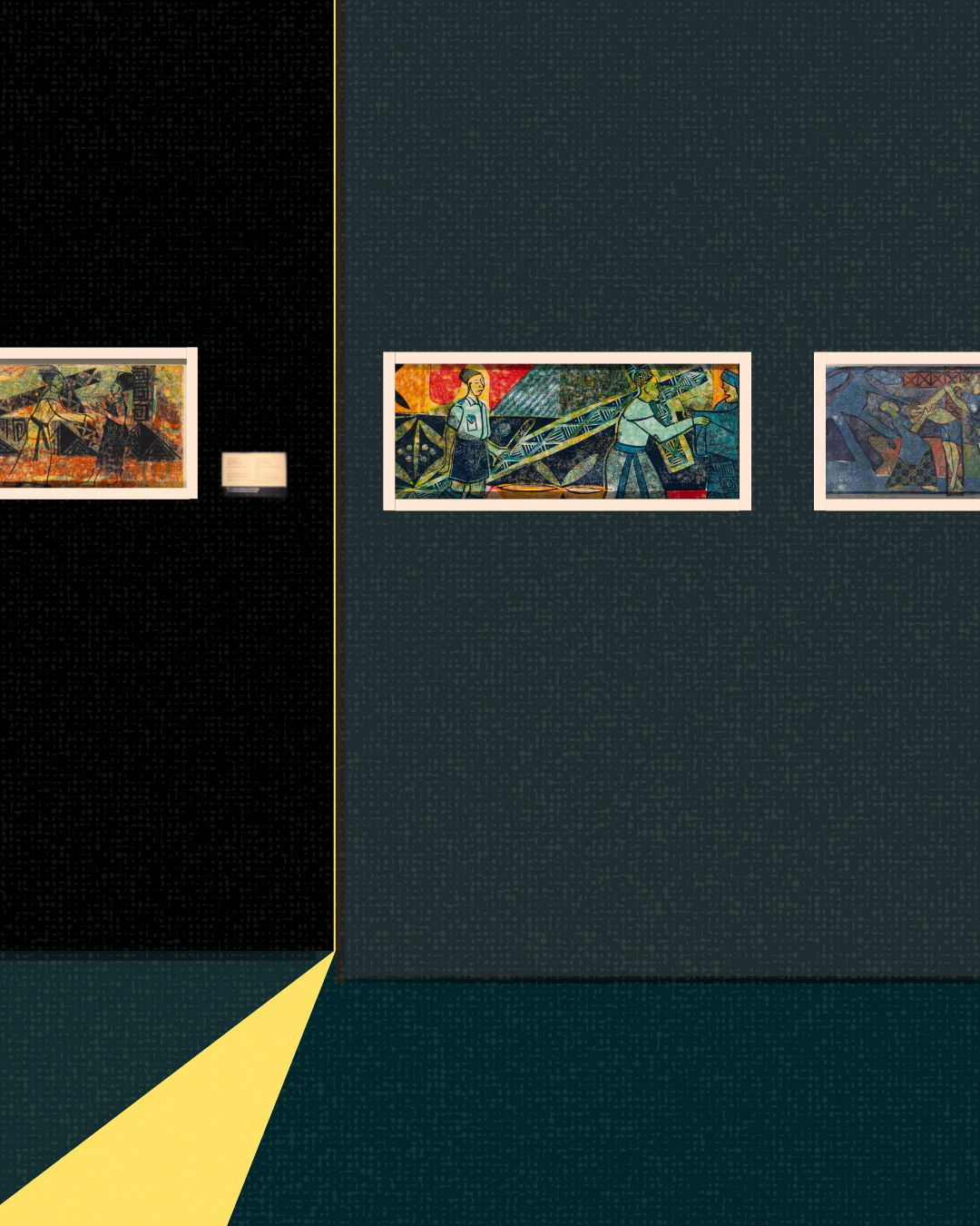 Illustration by Kurating of Bruce Onobrakpeya and the Stations of the Cross 